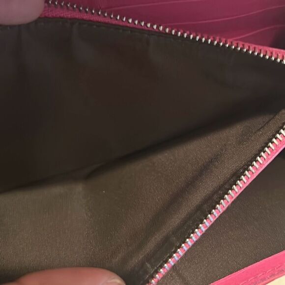 Dior Women's Ultimate Continental Long Wallet Red Patent Logo Embossed Trendy - Picture 8 of 15